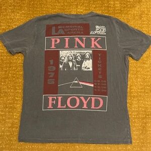 Adult Large L Pink Floyd vintage style T shirt 1975 concert LA memorial stadium